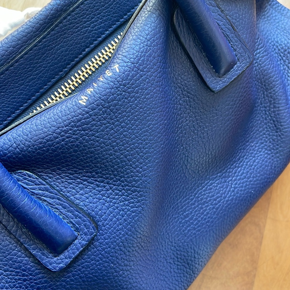 Blue Maiyet Small Satchel travel bag with crossbody strap - Picture 5 of 16